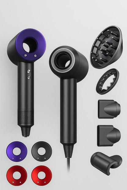 Super Leafless Hair Dryer 5 in 1 Hair Dryer 220V Professional Haircare 1600W Powerful Air Blower Negative Ionic Salon Style Tool